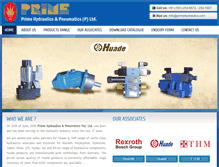 Tablet Screenshot of primehydraulics.com